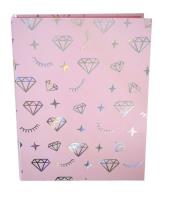 Opakowanie Segregator A4 różowy Diamenty