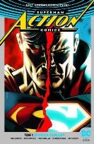 Okładka książki Superman Action Comics T.1Ścieżka zagłady(srebrna)