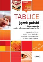 Okładka książki Tablice: język polski (literatura polska + wiedza o literaturze + wiedza o języku)