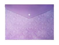 Opakowanie Teczka A4 fioletowe kwiaty na zatrzask