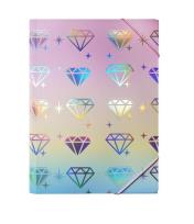 Opakowanie Teczka A4 tęczowa Diamenty