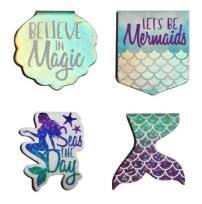 Opakowanie Zakładki magnetyczne Mermaid 4 sztuki