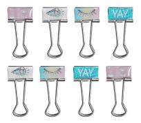 Opakowanie Zestaw spinaczy oczy/diament 8 sztuk