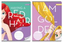 Opakowanie Zeszyt A5 kratkę 16 kartek Księżniczki 10 sztuk