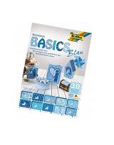 Opakowanie Blok z motywami Basics 24/34 cm tonacja niebieska