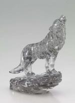 Opakowanie Crystal puzzle wilk czarny