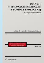 Okładka książki Decyzje w sprawach świadczeń z pomocy społecznej
