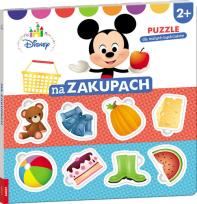 Okładka książki Disney Puzzle dla Małych Bystrzaków Na zakupach/ELE9201