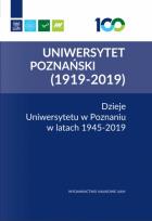 Opakowanie Dzieje Uniwersytetu w Poznaniu w latach 1945-2019