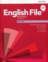 Okładka książki English File 4E Elementary WB + key OXFORD