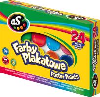 Opakowanie Farby plakatowe 24 kolory 20ml AS
