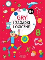 Okładka książki Gry i zagadki logiczne 8+