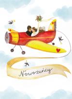 Opakowanie Karnet B6 Ślub - Samolot