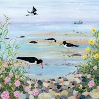 Opakowanie Karnet kwadrat z kopertą Oystercatchers