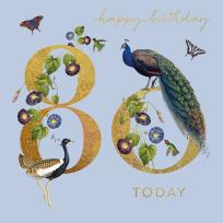 Opakowanie Karnet kwadrat z kopertą Urodziny 80