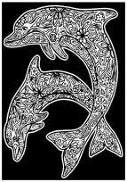 Opakowanie Kolorowanka Welwetowa 29,7x21 Delfiny