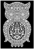 Opakowanie Kolorowanka Welwetowa 29,7x21 Sowa