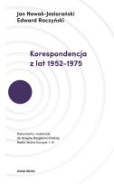 Okładka książki KORESPONDENCJA Z LAT 1952–1975 DOKUMENTY I MATERIAŁY DO DZIEJÓW ROZGŁOŚNI POLSKIEJ RADIA WOLNA EUROPA