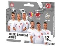 Opakowanie Kredki świecowe PZPN 2 12 kolorów ASTRA