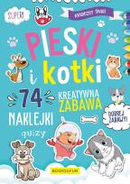 Okładka książki Magiczny Świat Pieski i Kotki plus naklejki     