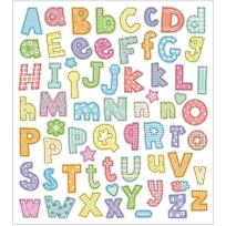 Opakowanie Naklejki Alfabet we Wzorki