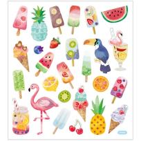 Opakowanie Naklejki Lody i Owoce