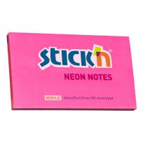 Opakowanie Notes samoprzylepny 127mmx76mm neon ciemnoróżowy