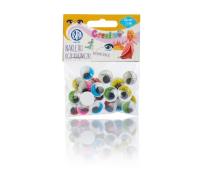 Opakowanie Oczy samoprzylepne z rzęsami 15 mm ASTRA