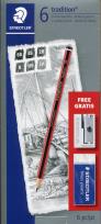 Okładka książki OLOWEK TRADITION+GUMKA+TEMPEROWKA opakowanie BPZ-STEADLER