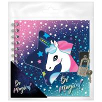 Opakowanie Pamiętnik spiralny z kłódką B Jednorożec DERFORM