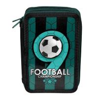 Opakowanie Piórnik 2-komorowy b.w. Football PP19F-022BW PASO