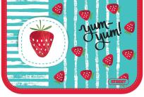 Opakowanie Piórnik dwuklapkowy z wyposażeniem STRAWBERRY Street