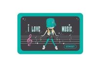 Opakowanie Piórnik dwusuwakowy z wyposażeniem MUSIC