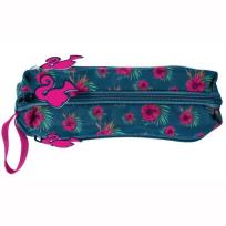 Opakowanie Piórnik trzykomorowy w różowe kwiaty Barbie