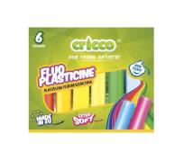 Opakowanie Plastelina fluorescencyjna 6 kolorów CRICCO