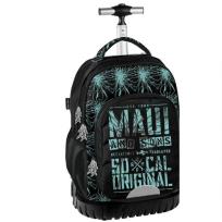 Opakowanie Plecak na kółkach Maui and Sons zielono-czarny MAUD-1231