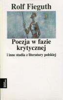 Okładka książki Poezja w fazie krytycznej