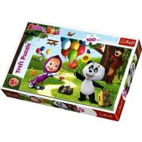 Opakowanie Puzzle 100 Masza i przyjaciele TREFL