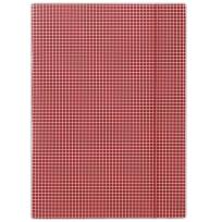 Opakowanie Teczka z gumką DONAU karton A4 czerwona w kratę 25 sztuk