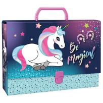 Opakowanie Teczka z rączką gruba Jednorożec DERFORM