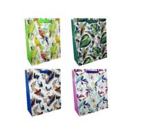 Opakowanie Torba prezentowa 26x32 Tropikalne motyle i ptaki