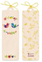 Opakowanie Zakładka drewniana Ptaszki