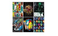 Opakowanie Zeszyt A4 w kratkę 54 kartki Avengers 10 sztuk mix