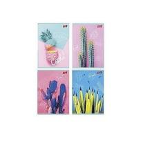 Opakowanie Zeszyt A5 Unipap 60 kartek w linie Kolekcja Cacti 10 sztuk