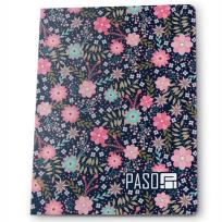 Opakowanie Zeszyt A5 w kratkę 60 kartek Kwiatki 5 sztuk