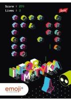 Opakowanie Zeszyt A5/60K kratka Informatyka Emoji (10szt)