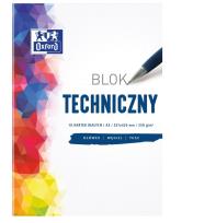 Opakowanie Blok techniczny A3/10K 250G biały (10szt) OXFORD