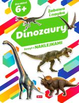 Okładka książki DINOZAURY ZESZYT Z NAKLEJKAMI