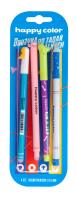 Opakowanie Długopis usuwalny mix niebieski 4 szt HAPPY COLOR