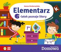 Okładka książki ELEMENTARZ 6-LATEK POZNAJE LITERY DOMOWA AKADEMIA
